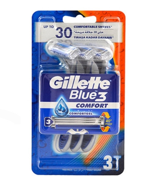 خود تراش ژیلت مدل Blue3 Comfort بسته 3 عددی