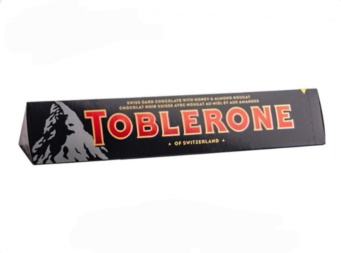شکلات تلخ با مغز عسل و نوقای بادام تابلرون Tobleroneوزن ۱۰۰گرم