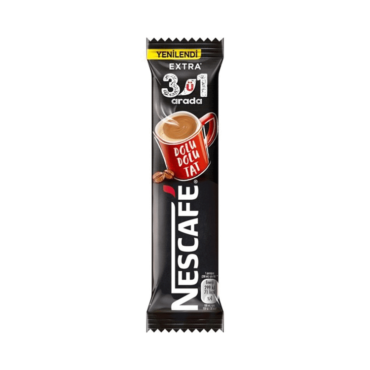 کافی میکس فوری3در 1قهوه اکسترا نسکافه10 تایی NESCAFE