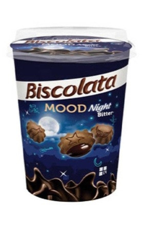بیسکولاتا لیوانی شکلات تلخ biscolata mood night bitter 125 گرم