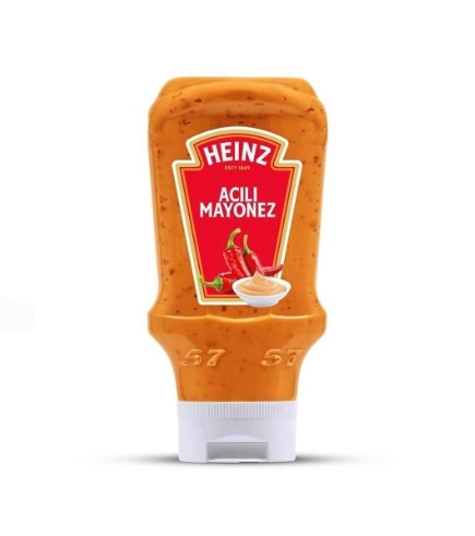 سس مایونز تند هاینز HEINZ مدل Acili Mayonez حجم 410 گرم(انقضا:8/2025)