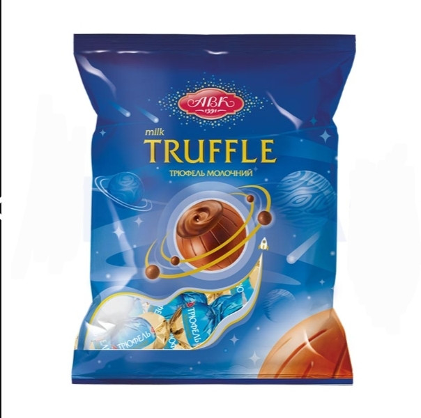 شکلات ترافل Truffle ای بی کا ABK توپی با مغز کرم شیری 165 گرم