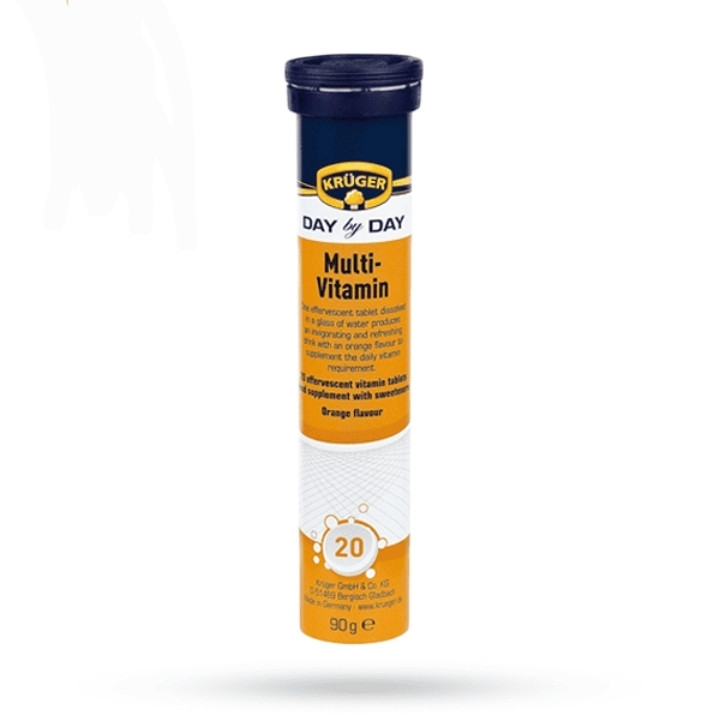 قرص جوشان کروگر Kruger مدل مولتی ویتامین multi vitamin وزن 90 گرم
