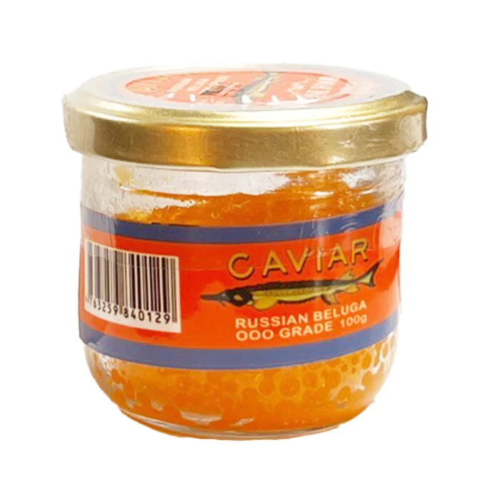 خاویار طلایی بلوگا caviar ( آذربایجان) 100 گرم