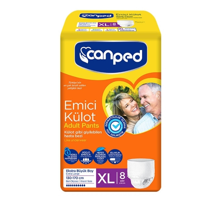 پوشک بزرگسال شورتی جان پد سایز خیلی بزرگ EXTRA LARGE تعداد 7 عددی