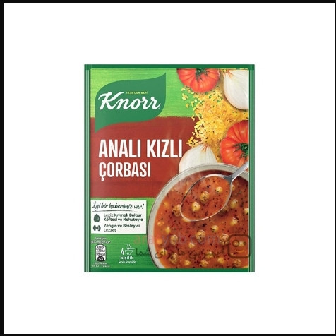 سوپ کوفته بلغور کنور kenorr مدل anali kizli با گوشت چرخ کرده و نخود وزن 70 گرم