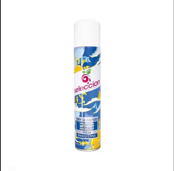 شامپو خشک مخصوص موهای چرب سلکشن Seleccion Dry Shampoo 200 Ml Fresh Breezy Citrus