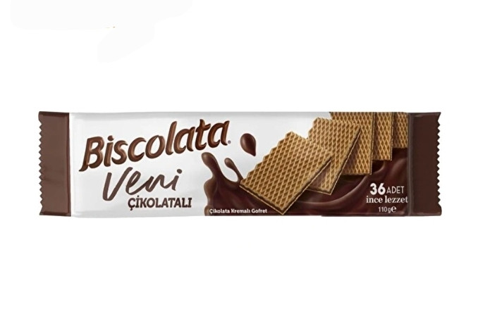 ویفر شکلاتی 110 گرم بیسکولاتا ونیBiscolata Veni Çikolata kremali gofret 110 gr