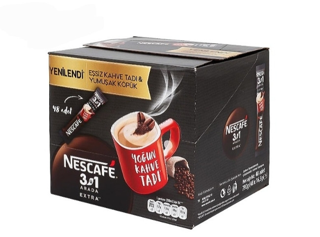 کافی میکس اکسترا 3 در 1 بسته 48 عددی نسکافه Nescafe extra