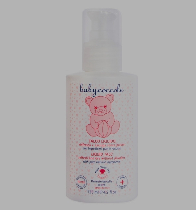 پودر مایع بچه تالک بیبی کوکول ظرفیت 125 میل کرم تالک baby cocole