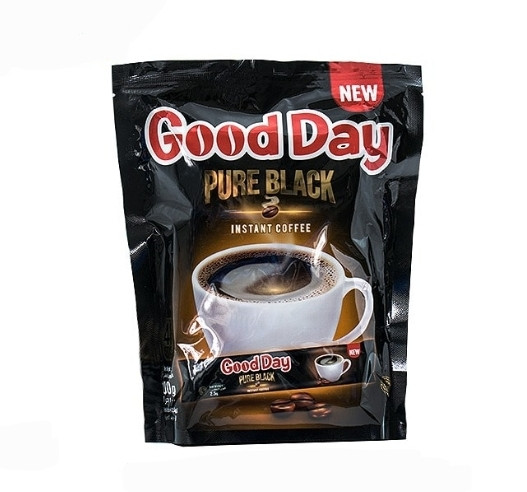 پودر قهوه اسپرسو فوری پیور بلک اصل بسته 40 عددی گوددی Good Day pure black