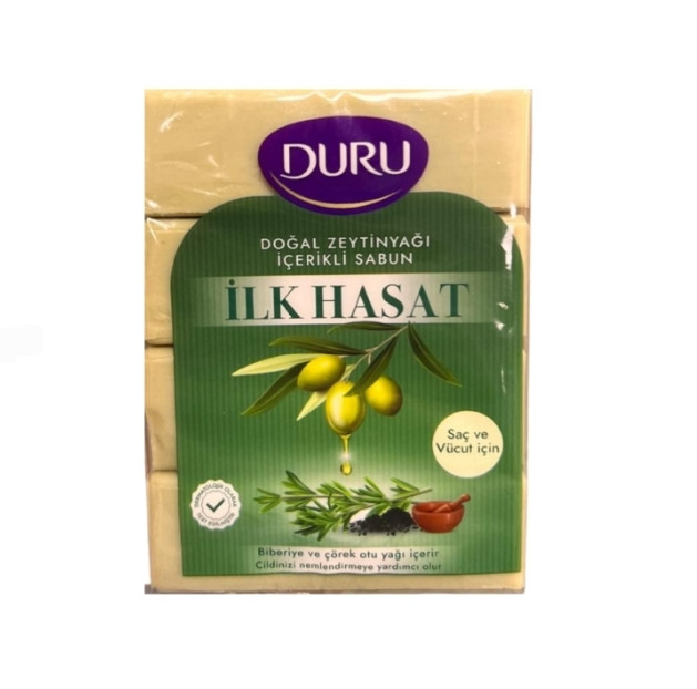 صابون سر و بدن با روغن زیتون طبیعی دورو ترکیه بسته ۴ عددی ۶۰۰ گرم
