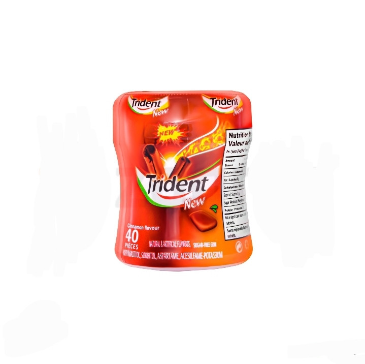 آدامس دارچین تریدنت Trident بدون شکر بسته 40 عددی