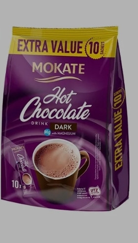 هات چاکلت دارک با منیزیم 10 عددی موکاتهMokate Dark Chocolate with Magnesium 10 sachets