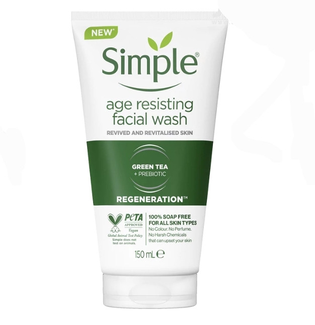 ژل شستشوی ضد پیری سیمپل مدل AGE RESISTING حجم 150 میل