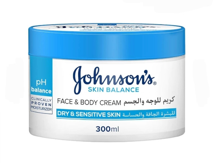 کرم آبرسان صورت و بدن جانسون مدل SKIN BALANCE حجم 300میل