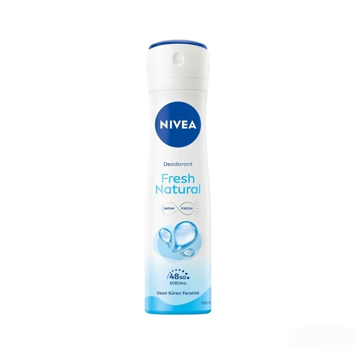 اسپری دئودورانت زنانه بدون پودر نیوآ مدل Fresh Natural حجم 150 میل