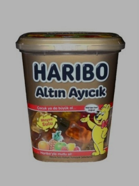 پاستیل هاریبو خرسی ترکیه مدل altin ayicik با طعم میوه ای وزن 175 گرم