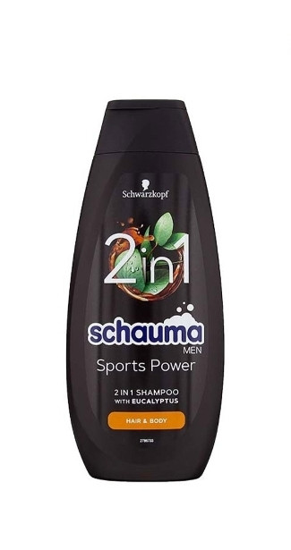 شامپو سر و بدن مردانه شوما schauma مدل sport power 2in1 حجم 400 میل