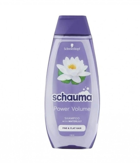 شامپو حجم دهنده شوما shauma مدل power volume برای مو های نازک حجم 400 میل