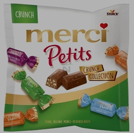 شکلات مرسی پتیتس میکس کرانچ MERCI Petits Crunch Collection وزن 125 گرم