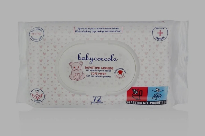 دستمال مرطوب بیبی کوکول Baby Coccole بسته 72 عددی