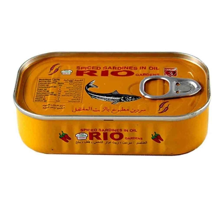کنسرو ماهی ساردین فلفلی ریو 125 گرمی Rio Spiced Sardines Conserve